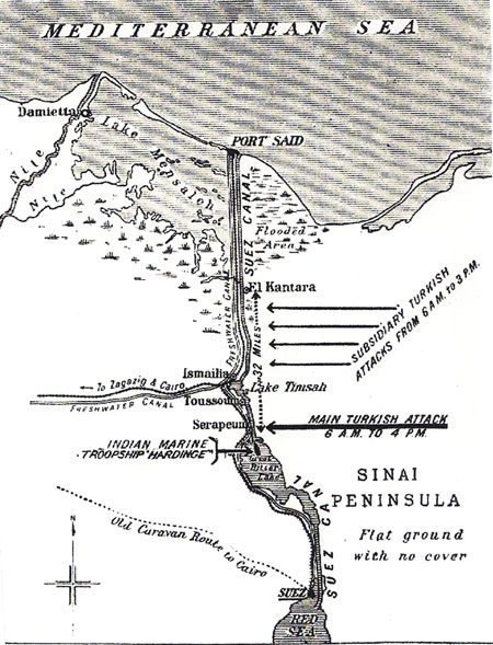Suez Canal map